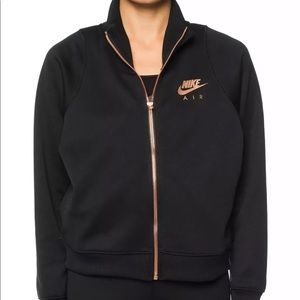 nike black and rose gold jacket